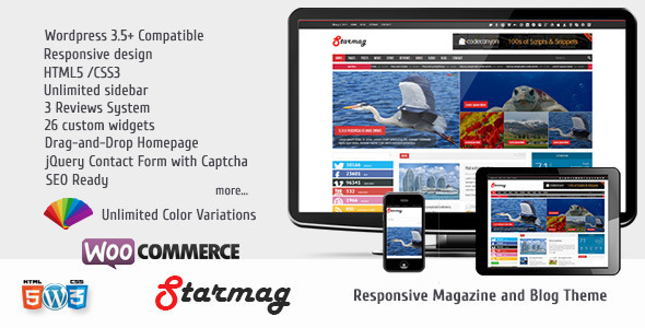 WordPress StarMag 款杂志/博客 主题 WordPress StarMag 款杂志/博客 主题
